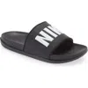 Nike Offcourt Slide Sandals In Black/white