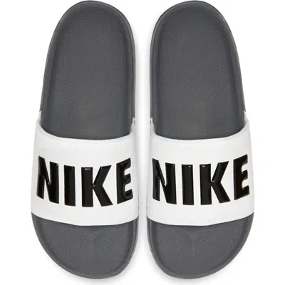 Nike Offcourt Sneakers In Black And White-gray In Dark Grey/black/white