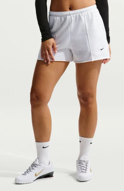 Nike Offline Chill Cotton Blend French Terry Shorts In White