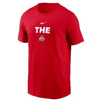 Nike Ohio State 2-hit Stacked  Men's College T-shirt In Red