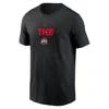 Nike Men's Black Ohio State Buckeyes 2-hit Stacked T-shirt In Black