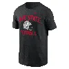 Nike Ohio State Buckeyes Campus Football Helmet  Men's College T-shirt In Black