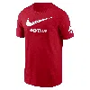 Nike Ohio State Buckeyes Campus Mascot  Men's College T-shirt In Red