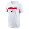 Nike Men's White Ohio State Buckeyes Campus Pattern T-shirt In White