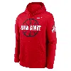 Nike Ohio State Buckeyes Club Basketball Icon  Men's College Pullover Hoodie In Red