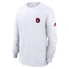 Nike Ohio State Buckeyes Legacy Max90 Pocket  Men's College Long-sleeve T-shirt In White