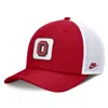 Nike Ohio State Buckeyes Legacy Rise Mascot  Unisex College Trucker Adjustable Hat In Scarlet,white