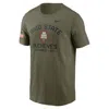 Nike Men's Olive Ohio State Buckeyes 2024 Military Appreciation Performance T-shirt In Green