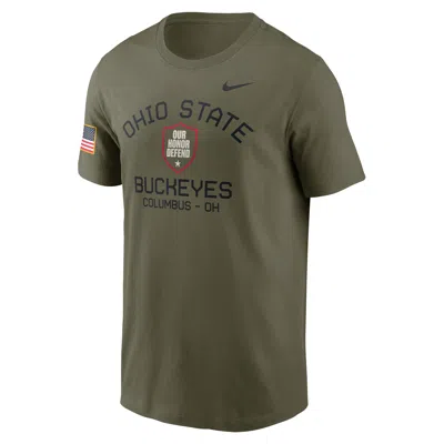 NIKE OHIO STATE BUCKEYES MILITARY APPRECIATION TEAM ISSUE  MEN'S DRI-FIT COLLEGE T-SHIRT,1015799204