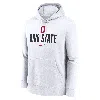 Nike Ohio State Buckeyes Primetime Club Campus  Men's College Pullover Hoodie In White