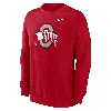 Nike Men's Scarlet Ohio State Buckeyes Primetime Evergreen Fleece Pullover Sweatshirt