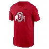 Nike Ohio State Buckeyes Primetime Evergreen Logo  Men's College T-shirt In Red