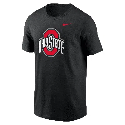 Nike Ohio State Buckeyes Primetime Logo  Men's College T-shirt In Black