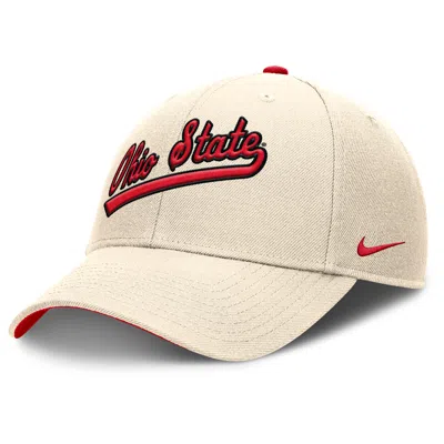 Nike Ohio State Buckeyes Primetime Rise  Men's College Adjustable Hat In Neutral