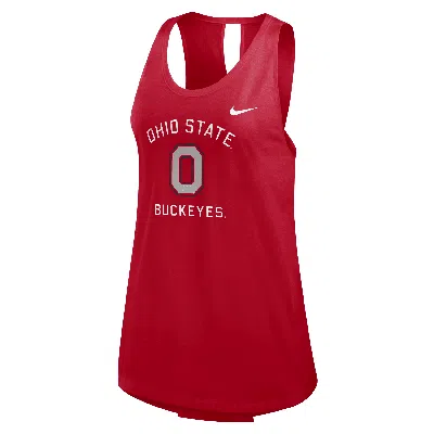 Nike Ohio State Buckeyes Primetime  Women's College Tank Top In Red