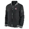Nike Ohio State Buckeyes Sideline  Men's College Full-zip Bomber Jacket In Black