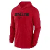 Nike Men's Red Ohio State Buckeyes Sideline Hoodie Performance Long Sleeve T-shirt In Red