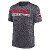 Nike Ohio State Buckeyes Velocity Baseball Wordmark Stack  Men's Dri-fit College T-shirt In Black