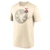 Nike Natural Ohio State Buckeyes Campus Shadow Legend Performance T-shirt In Neutral