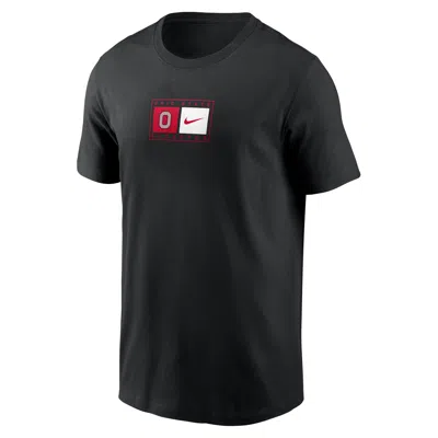 Nike Ohio State Campus Logo Swoosh  Men's College T-shirt In Black