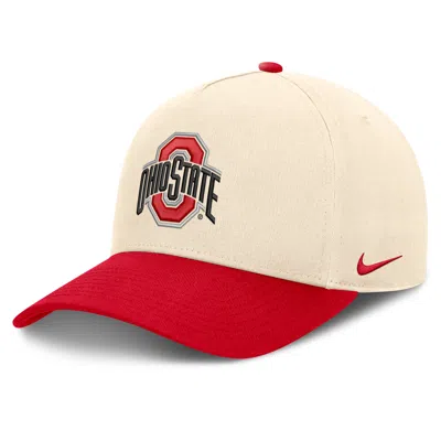 Nike Ohio State Campus Prep Rise  Men's College A-frame Adjustable Hat In Brown