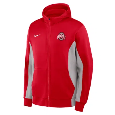 Nike Ohio State Game  Men's Dri-fit College Full-zip Hooded Jacket In Black