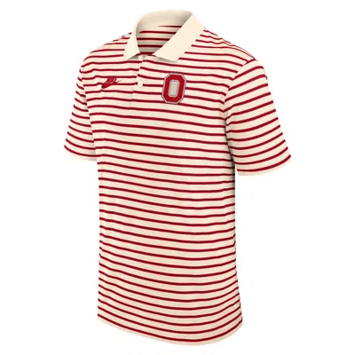 Nike Ohio State Legacy Striped  Men's Dri-fit College Polo In Brown