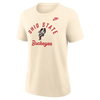 Nike Ohio State Legacy Team Name  Women's College T-shirt In Neutral