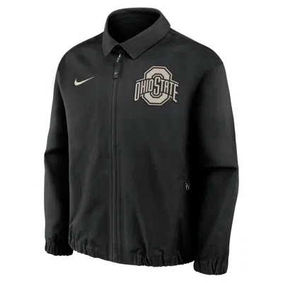 Nike Ohio State Local Twill  Men's College Full-zip Jacket In Black