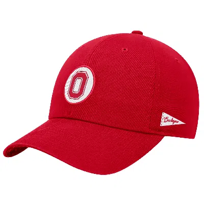 Nike Ohio State Logo  Unisex College Adjustable Cap In Red