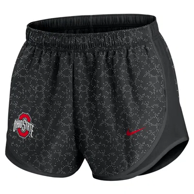 Nike Ohio State Pattern Tempo  Women's College Dri-fit Shorts In Black