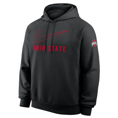 Nike Ohio State Premium Performance  Men's Dri-fit College Pullover Hoodie In Gray