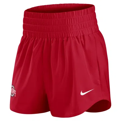 Nike Ohio State Primary Logo One  Women's Dri-fit College Shorts In Red