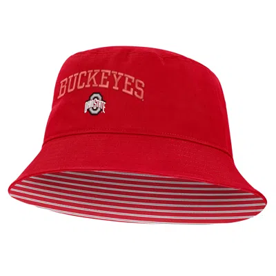 Nike Ohio State Primetime Apex  Unisex College Bucket Hat In Red