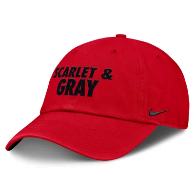 Nike Ohio State Primetime Chant Club  Unisex College Adjustable Hat In Red