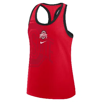 Nike Ohio State Primetime Shadow  Women's College Racerback Tank Top In Red