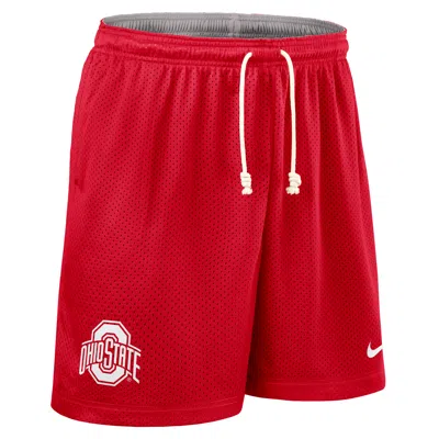Nike Ohio State Sideline Reversible Menâs  Men's Dri-fit College Shorts In Red