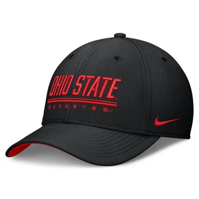 Nike Ohio State Sideline Rise  Men's Dri-fit College Hat In Black