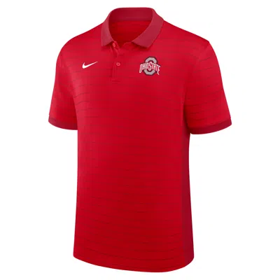 Nike Ohio State Sideline Victory Stripe  Men's Dri-fit College Polo