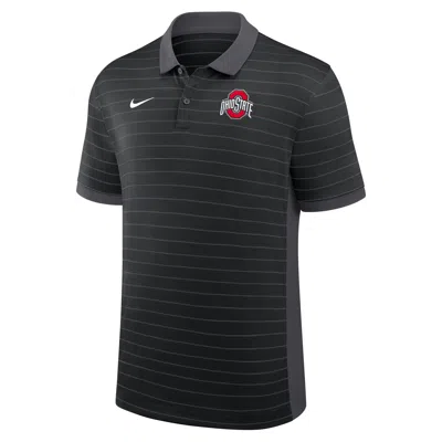 Nike Ohio State Sideline Victory Stripe  Men's Dri-fit College Polo