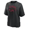 Nike Ohio State  Women's College Boxy T-shirt In Black