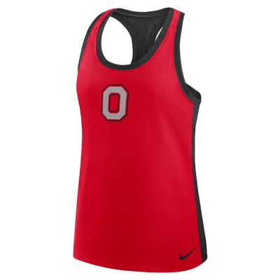 Nike Ohio State  Women's Dri-fit College Racerback Tank Top In Red