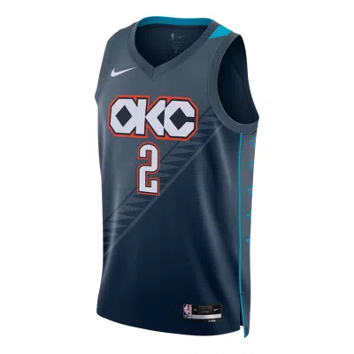 Nike Shai Gilgeous-alexander Oklahoma City Thunder City Edition  Men's Nba Swingman Jersey In Green