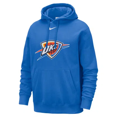 Nike Oklahoma City Thunder Club  Men's Nba Pullover Hoodie In Blue