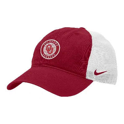 Nike Oklahoma Heritage86  Unisex College Trucker Hat In Red