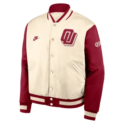 Nike Oklahoma Legacy  Men's College Full-snap Bomber Jacket In Multi