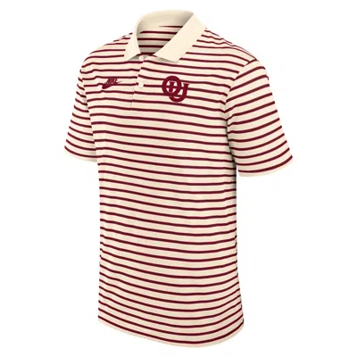Nike Oklahoma Legacy Striped  Men's Dri-fit College Polo In Brown