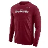 Nike Oklahoma  Men's College Long-sleeve T-shirt In Red