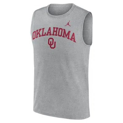 Nike Oklahoma Primetime Arch Legend  Men's Dri-fit College Muscle Tank Top In Gray