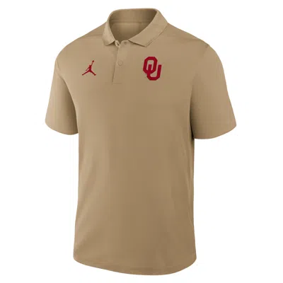 Nike Oklahoma Primetime Victory Primary Logo  Men's Dri-fit College Polo In Brown